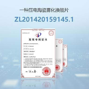 一种压电陶瓷雾化换能片ZL201420159145.1
